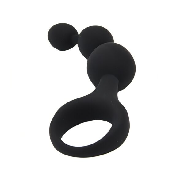 Loving Joy Triple Ripple Anal Beads-Black - Image 7