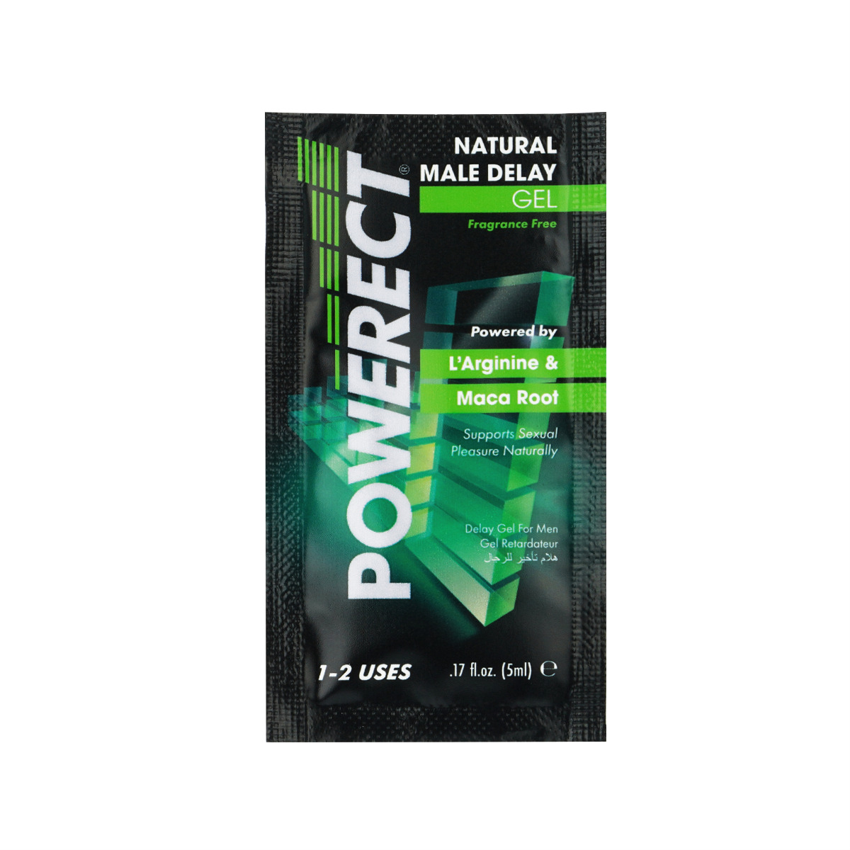 Powerect Natural Delay Gel / Serum Foil 54 x 5ml Sachets with POS (fragrance free)