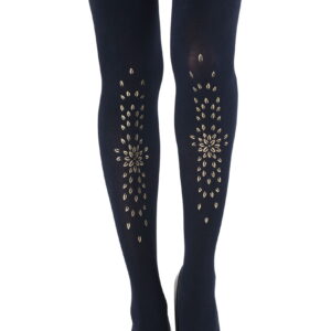 Zohara "Grow Up" Navy Tights