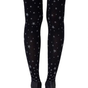 Zohara "Hollywood Boulevard" Black Tights
