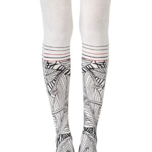 Zohara "Waikiki Nights" Cream Tights