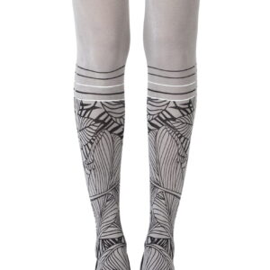 Zohara "Waikiki Nights" Grey Tights
