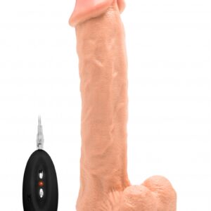 Real Rock - Vibrating Cock & Balls 11 inches - Skin