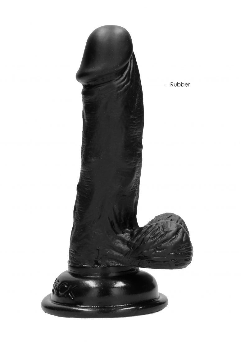 Real Rock – Realistic Dildo & Balls 6 inches – Black