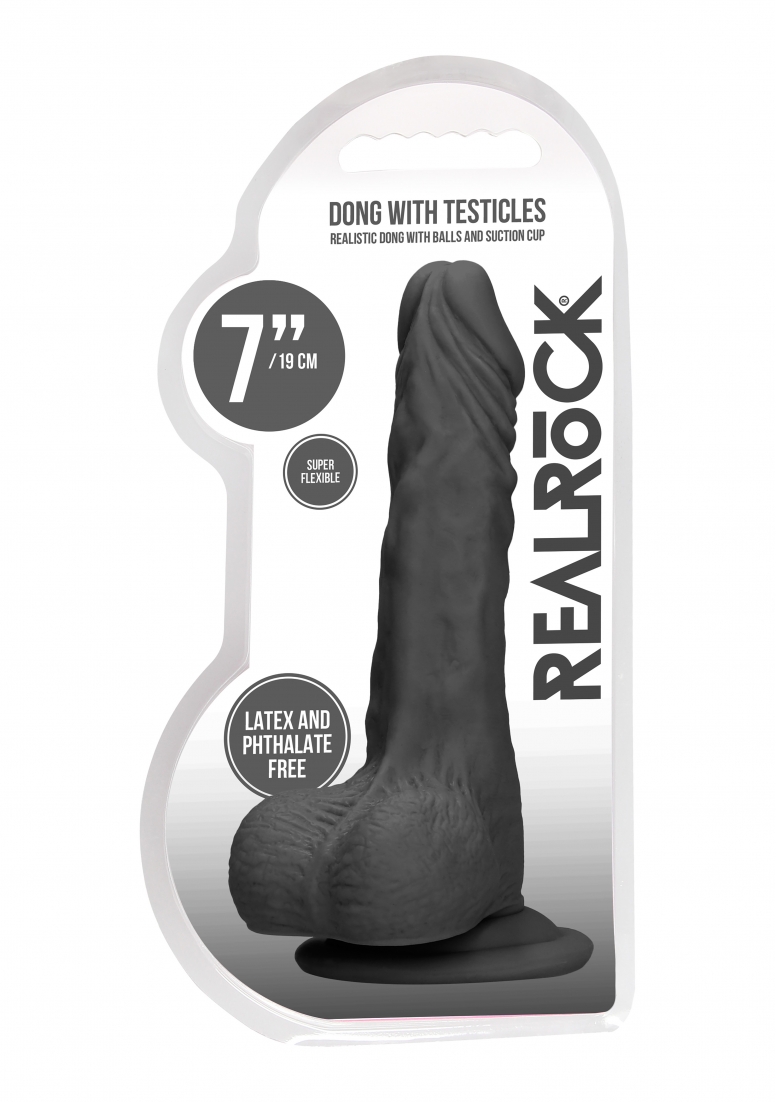 Real Rock – Dong W Testicles 7 inches – Black