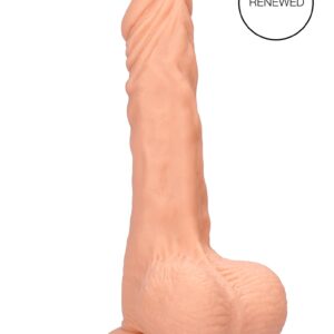 Real Rock - Dong W Testicles 9 inches - Flesh