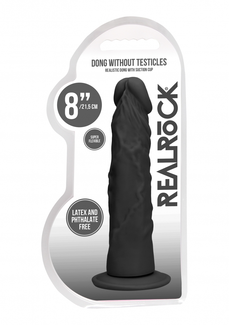 Real Rock – Dong Without Testicles 8 inches – Black