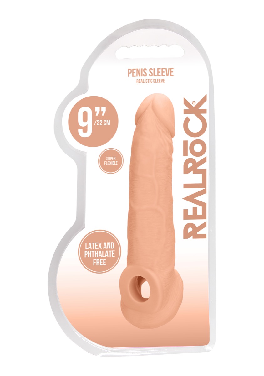Real Rock Penis Sleeve 9″ (Flesh)