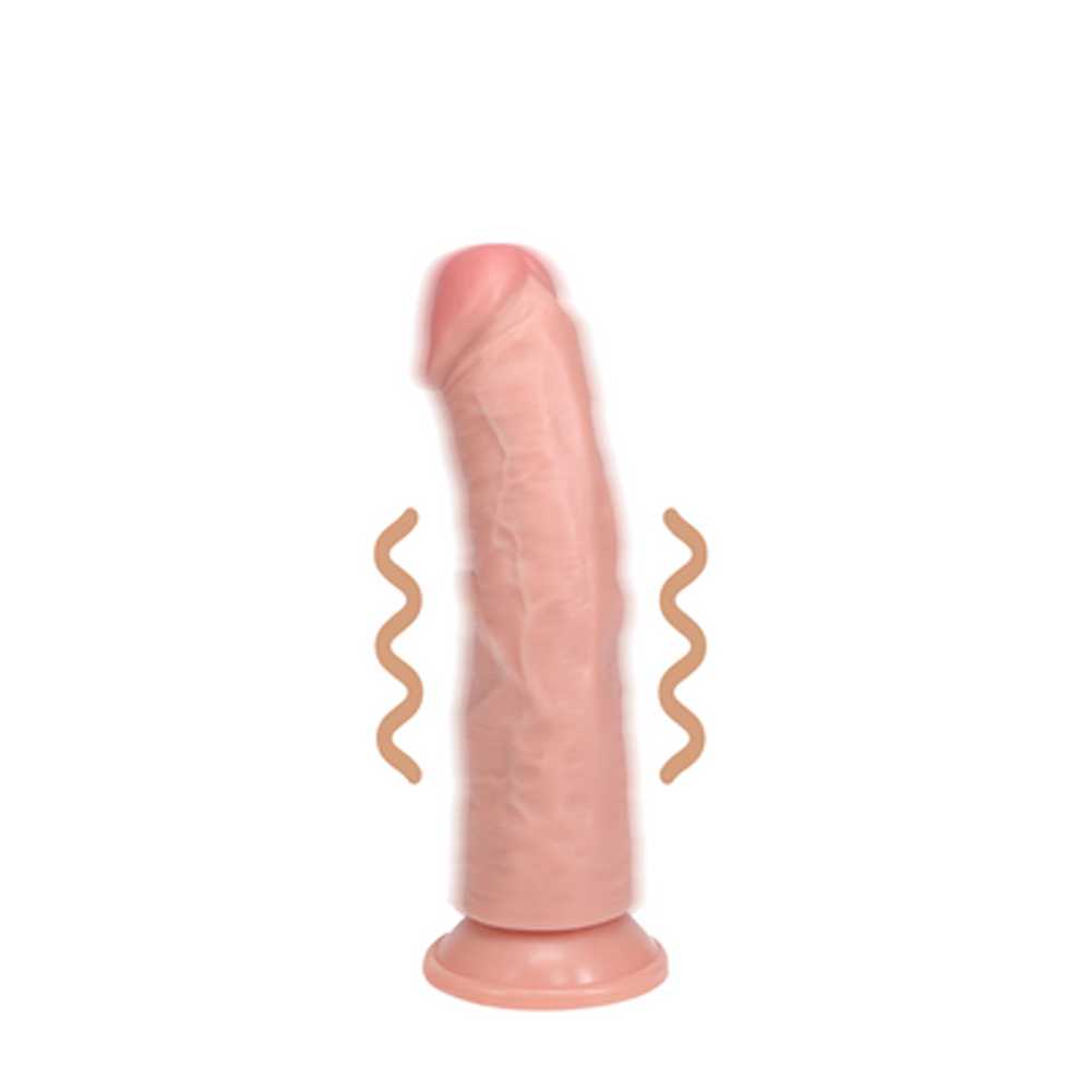 Real Rock - Vibrating Regular Curved Cock - 6 / 15 5 cm - Flesh