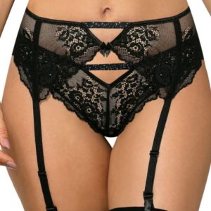 Roza Kena Black Suspender Belt