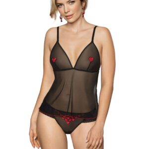 Roza Rubii Black Top