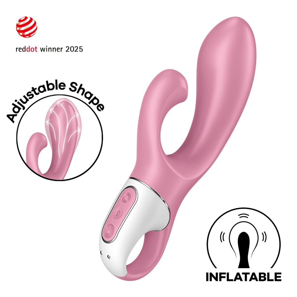 Satisfyer Air Pump Bunny 2 – Light Red
