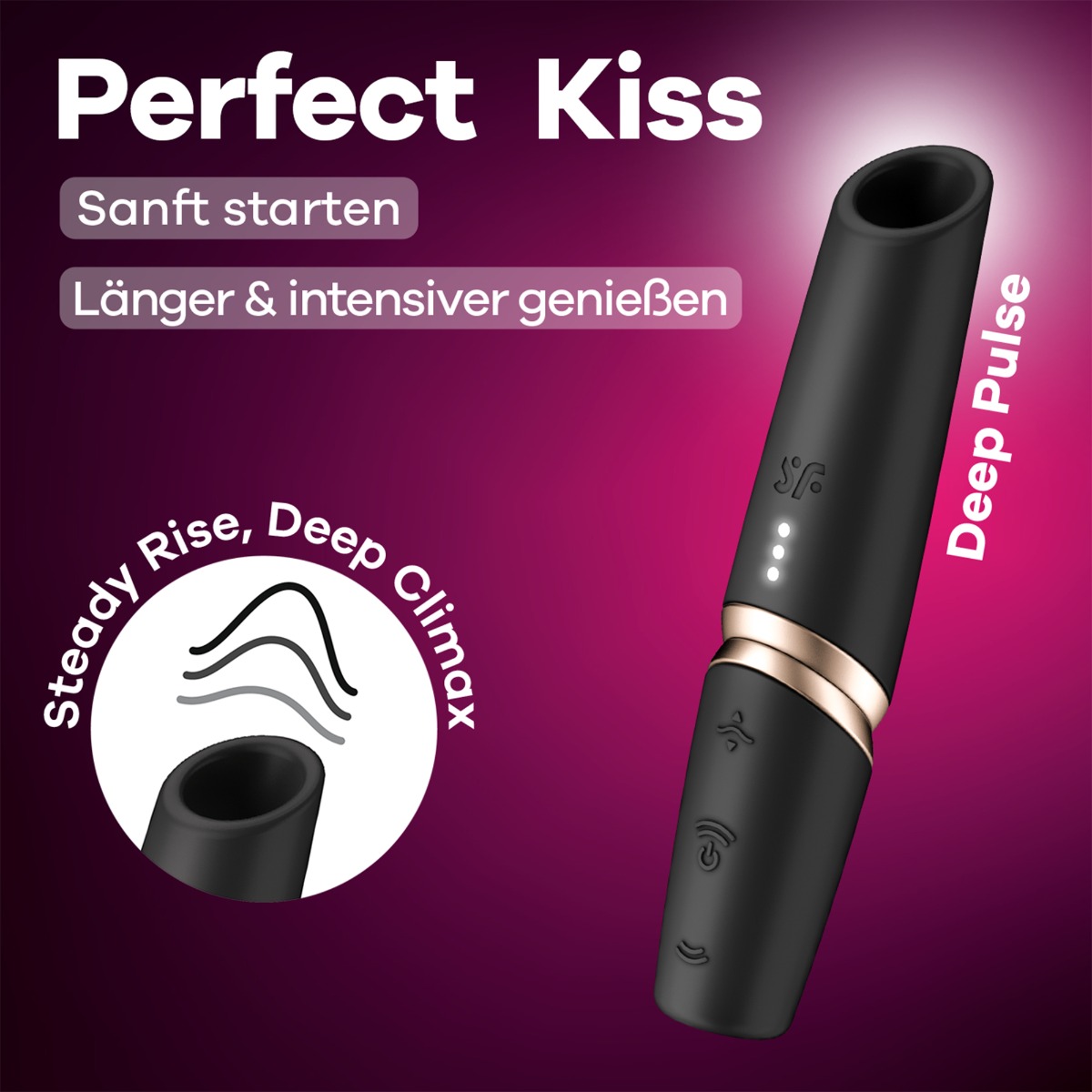 Satisfyer Perfect Kiss – Black