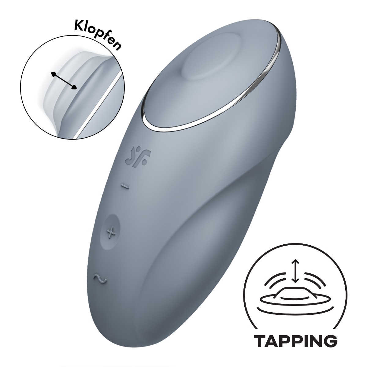 Satisfyer Tap & Climax 1 – Bluegrey