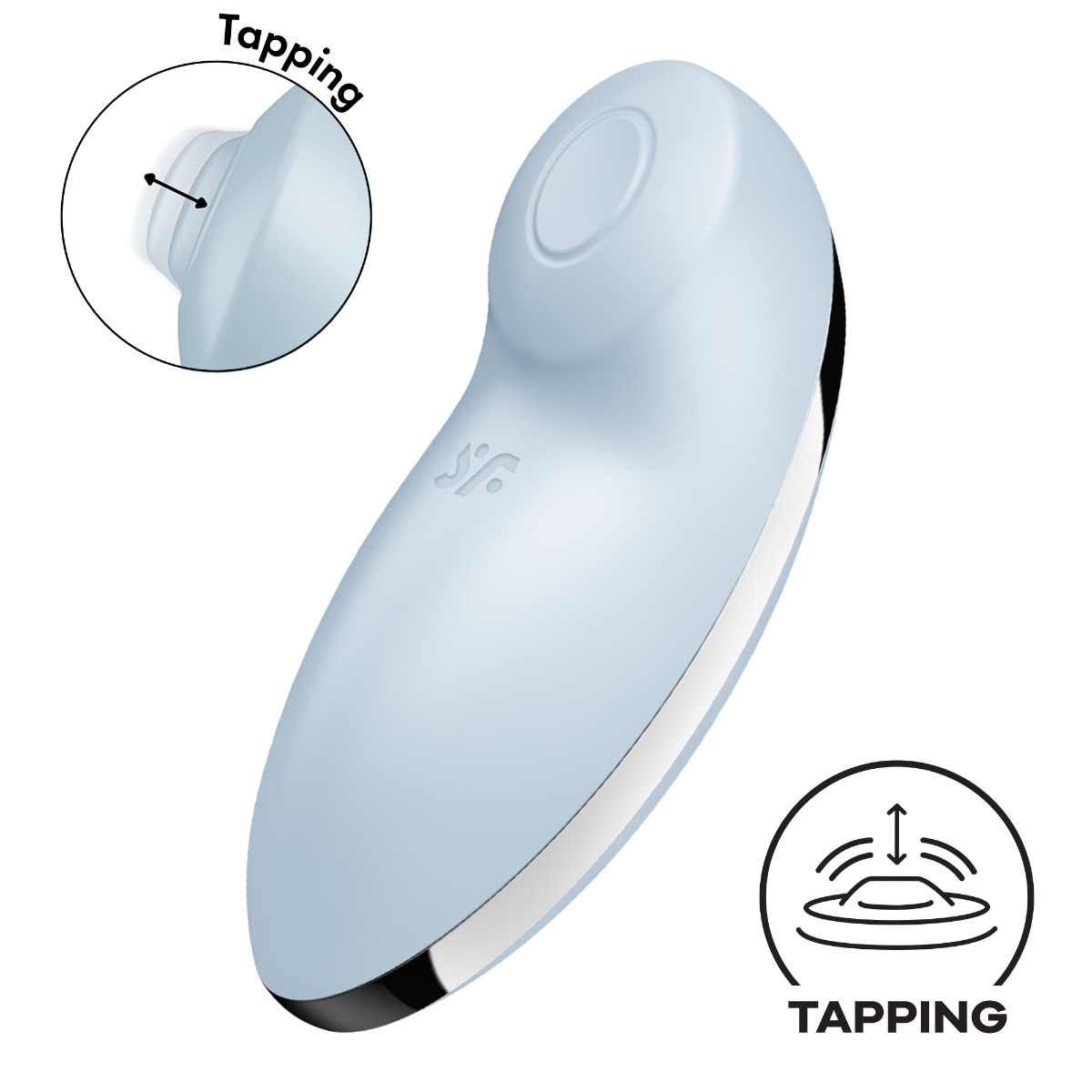 Satisfyer Tap & Climax 2 – Light Blue