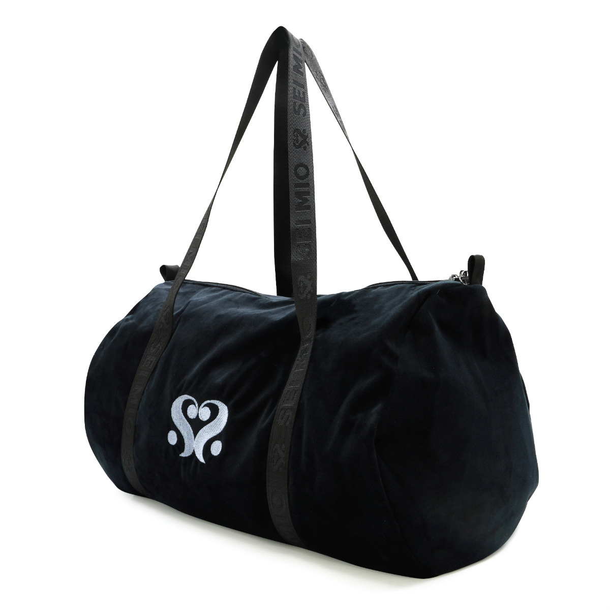 SEI MIO – Velvet Duffle Bag – Black