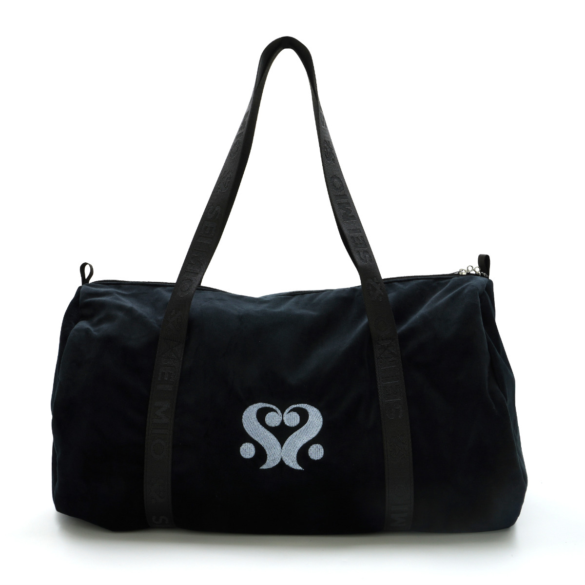 SEI MIO - Velvet Duffle Bag - Black