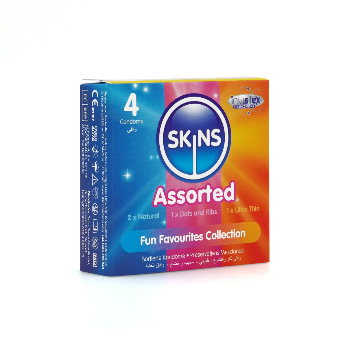 Skins Condoms Assorted 4 Pack - D&R  NAT  UT