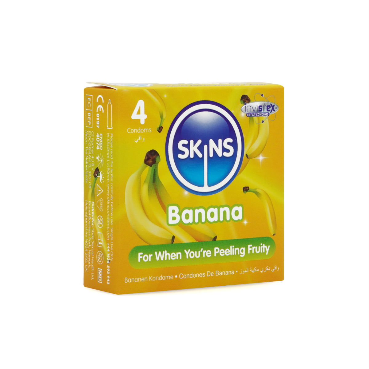 Skins Condoms Banana 4 Pack