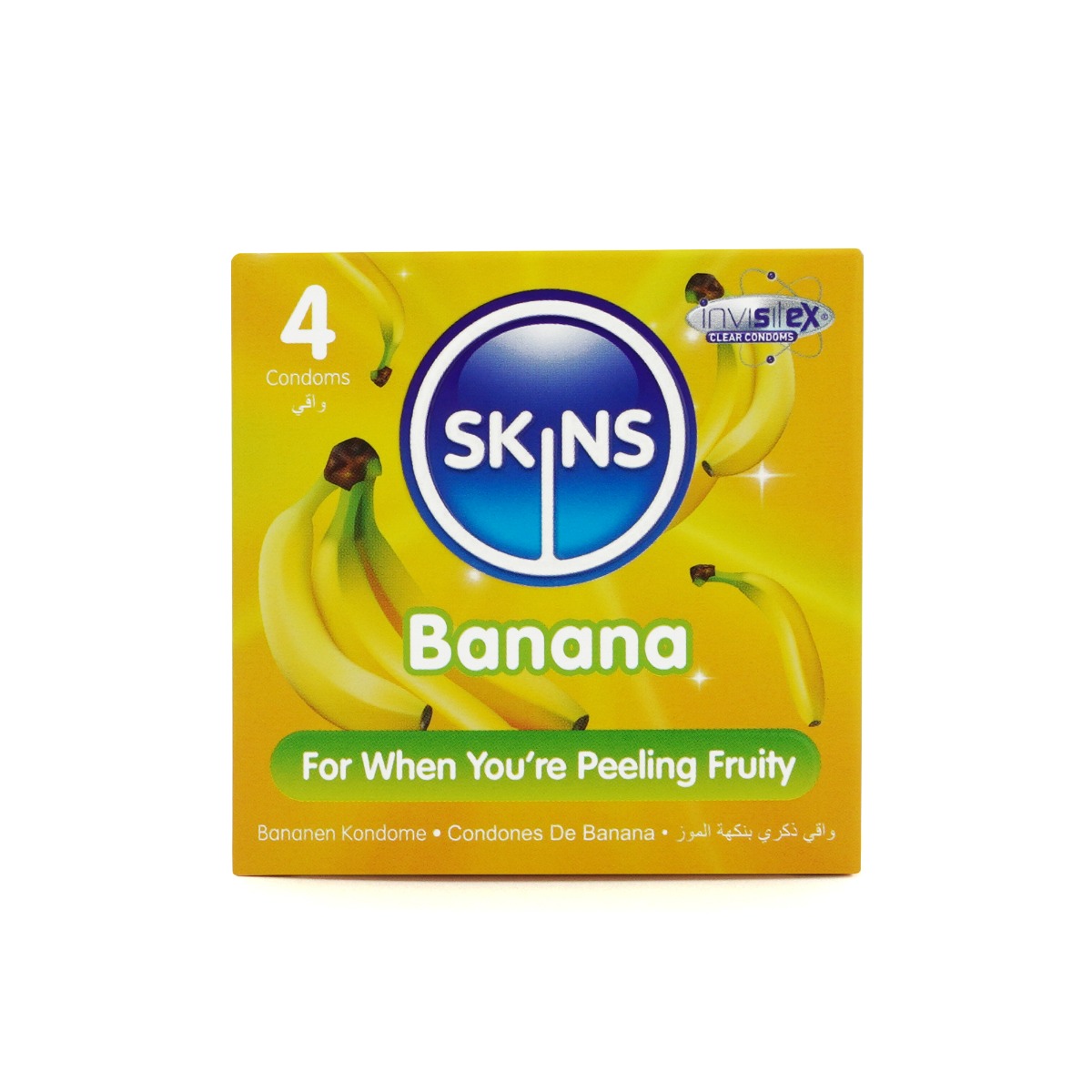 Skins Condoms Banana 4 Pack