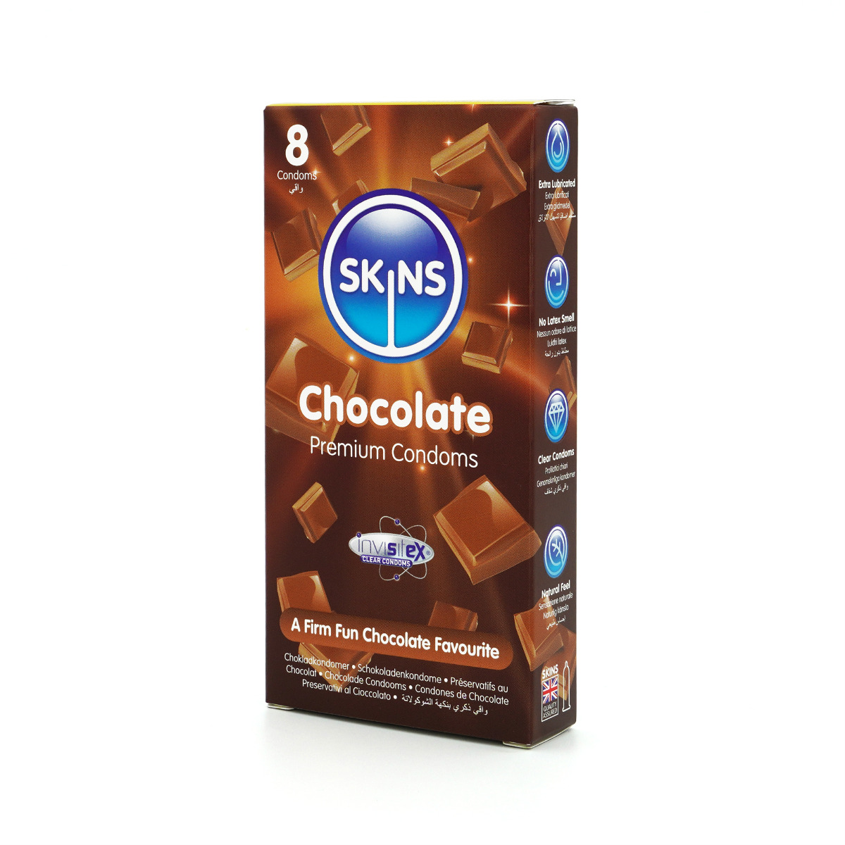 Skins Condoms Chocolate 8 Pack