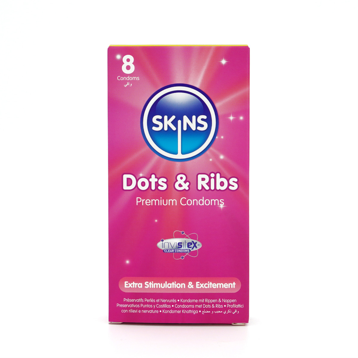 Skins Condoms Dots & Ribs 8 Pack