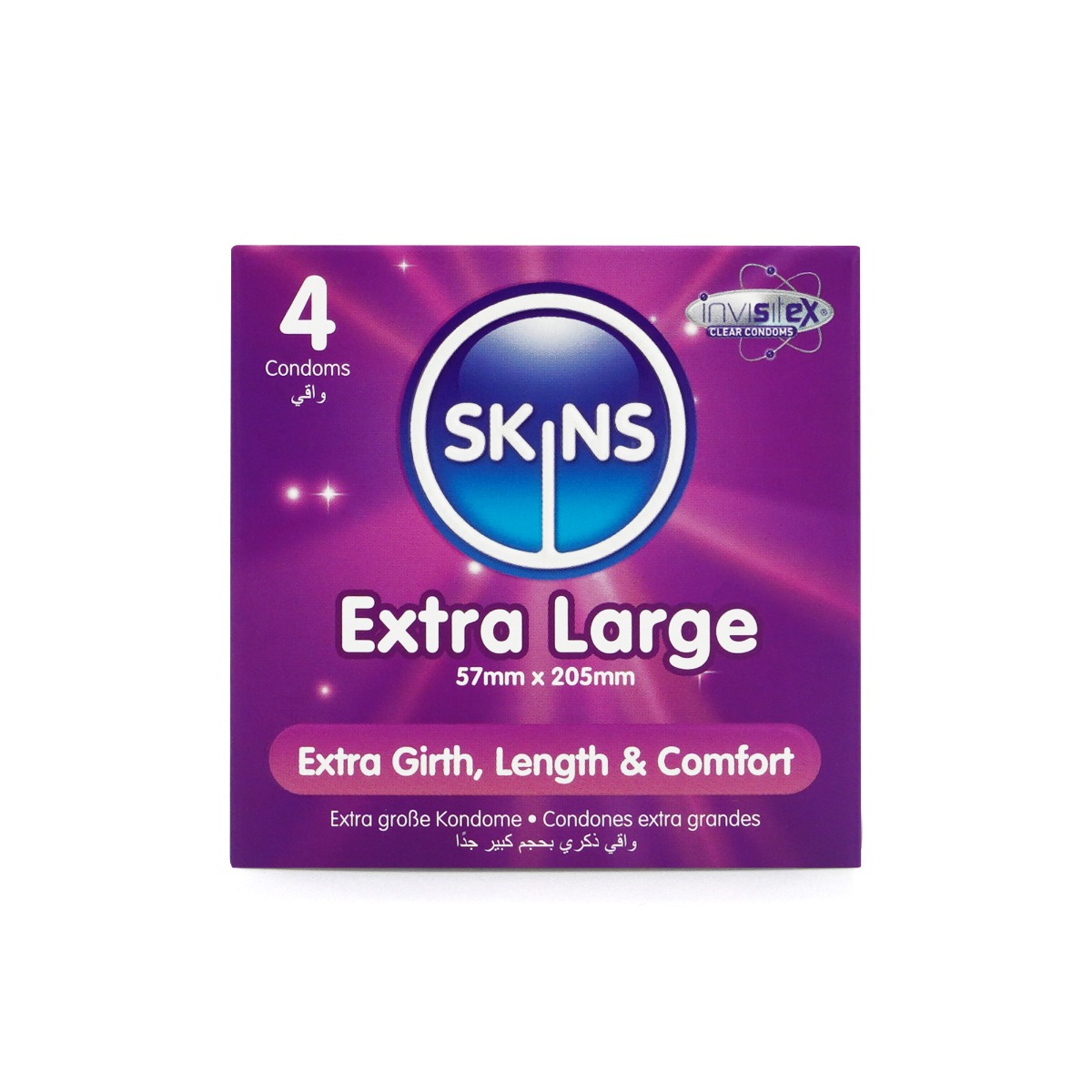 Skins Condoms Extra Large 4 Pack