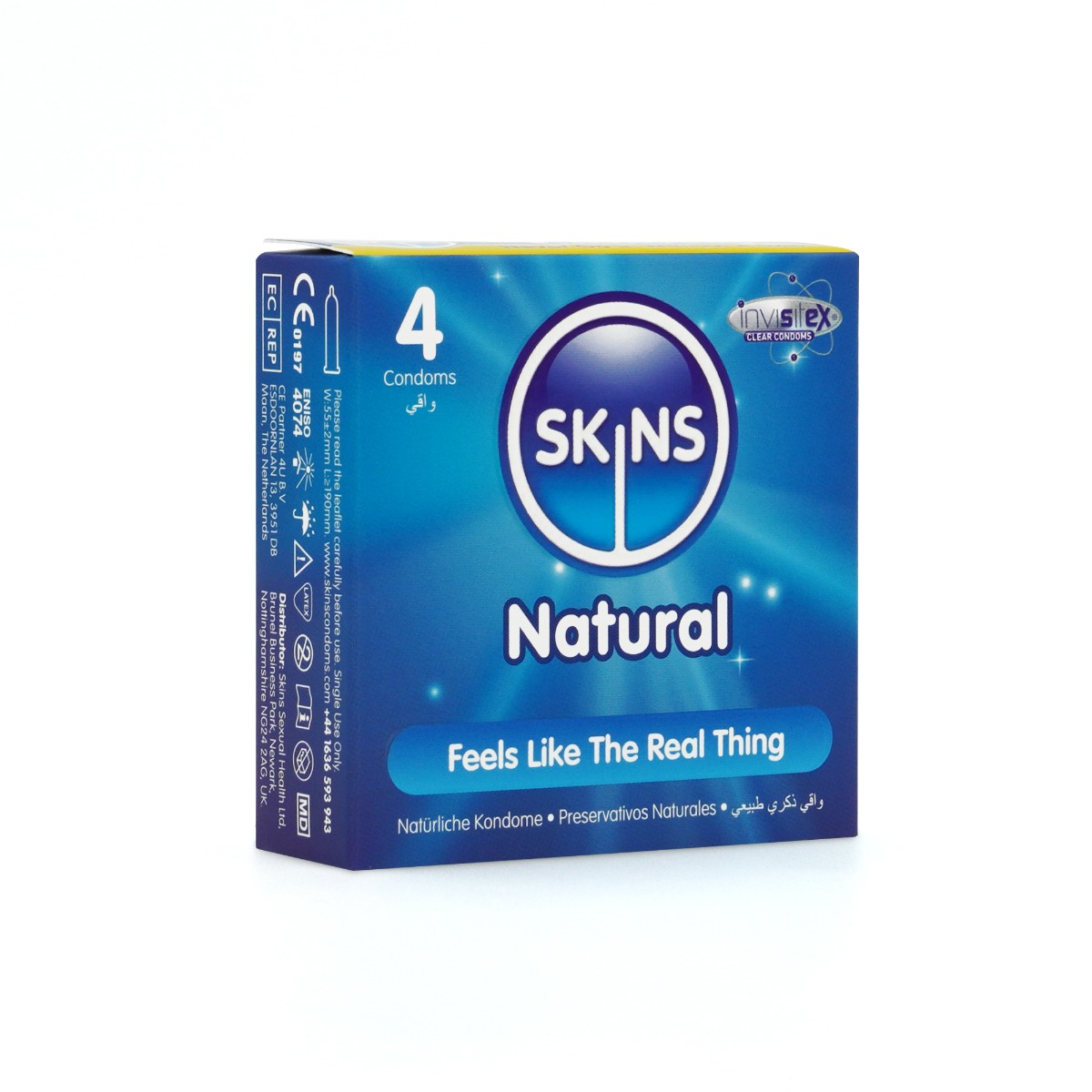 Skins Condoms Natural 4 Pack