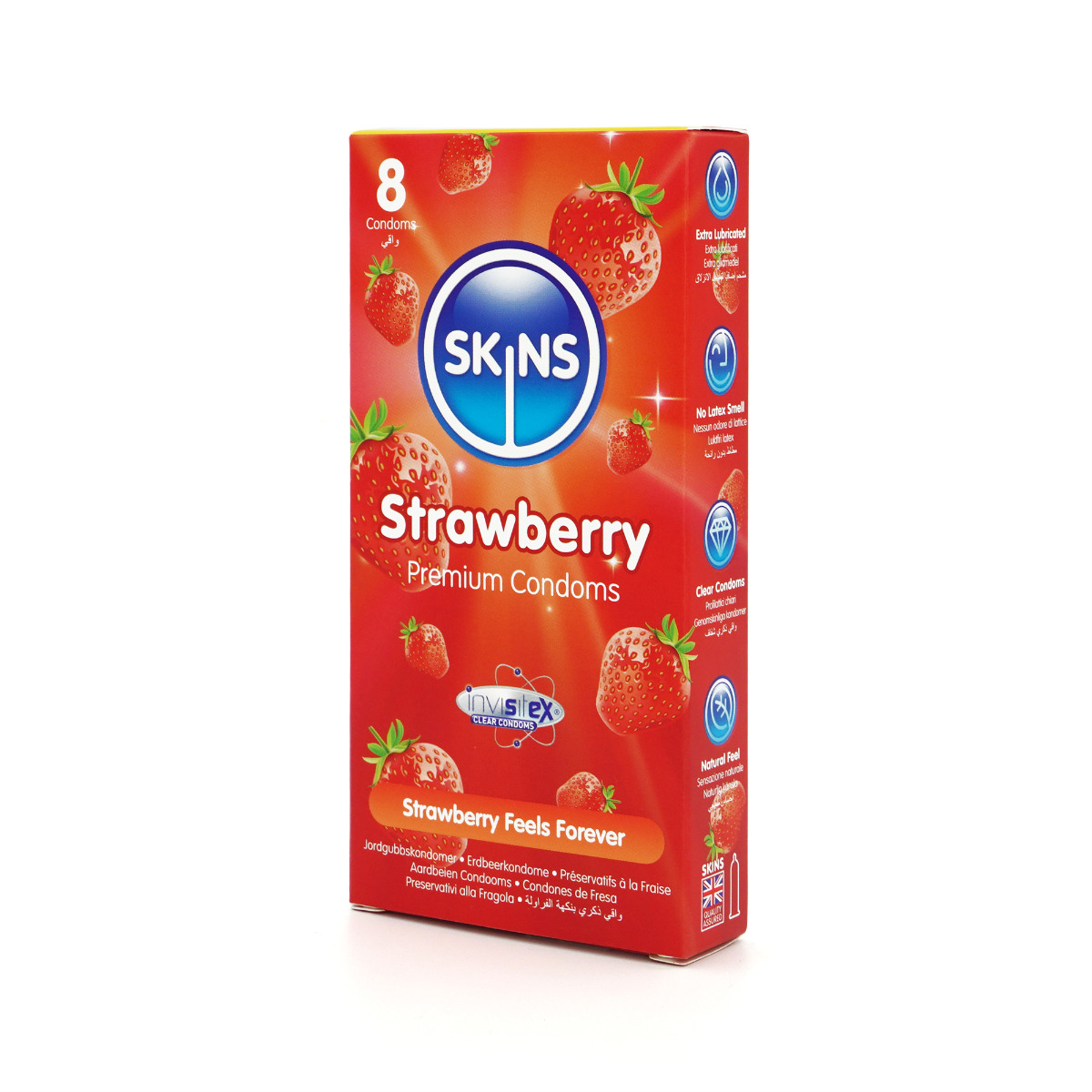 Skins Condoms Strawberry 8 Pack