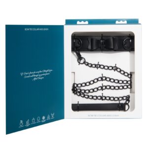 Sportsheets Sincerely Bow Tie Faux Leather Collar and Lead