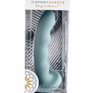 Sportsheets Merge Collection - Sage - 8" Solid Silicone G-Spot Dildo