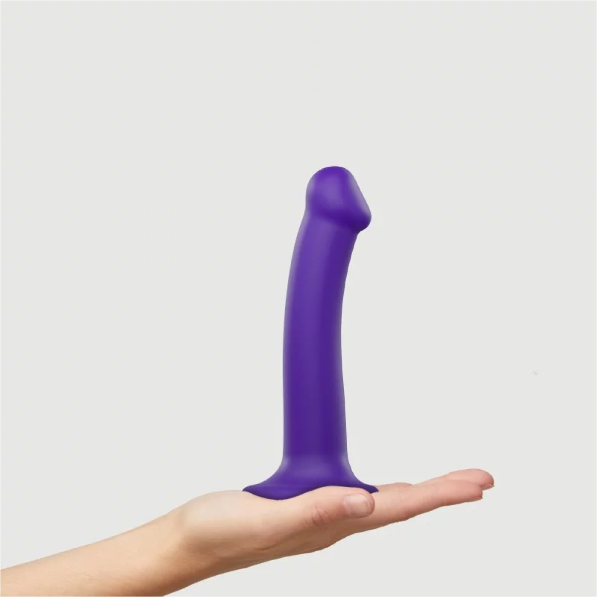 Strap On Me - Semi-Realistic Dual Density Bendable Dildo Purple - M