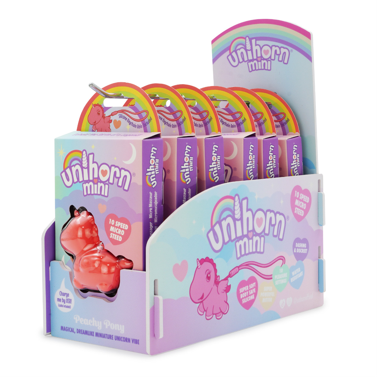 Unihorn Mini POS – Version 2 – Till Side Display (Foamex Structured – Holds 6pcs)